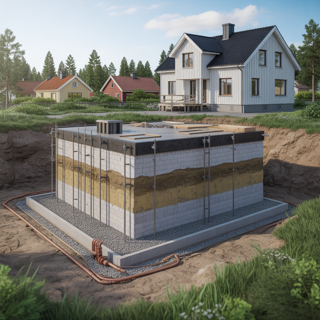 11.Hur paverkar vattennivan i marken val av husgrund