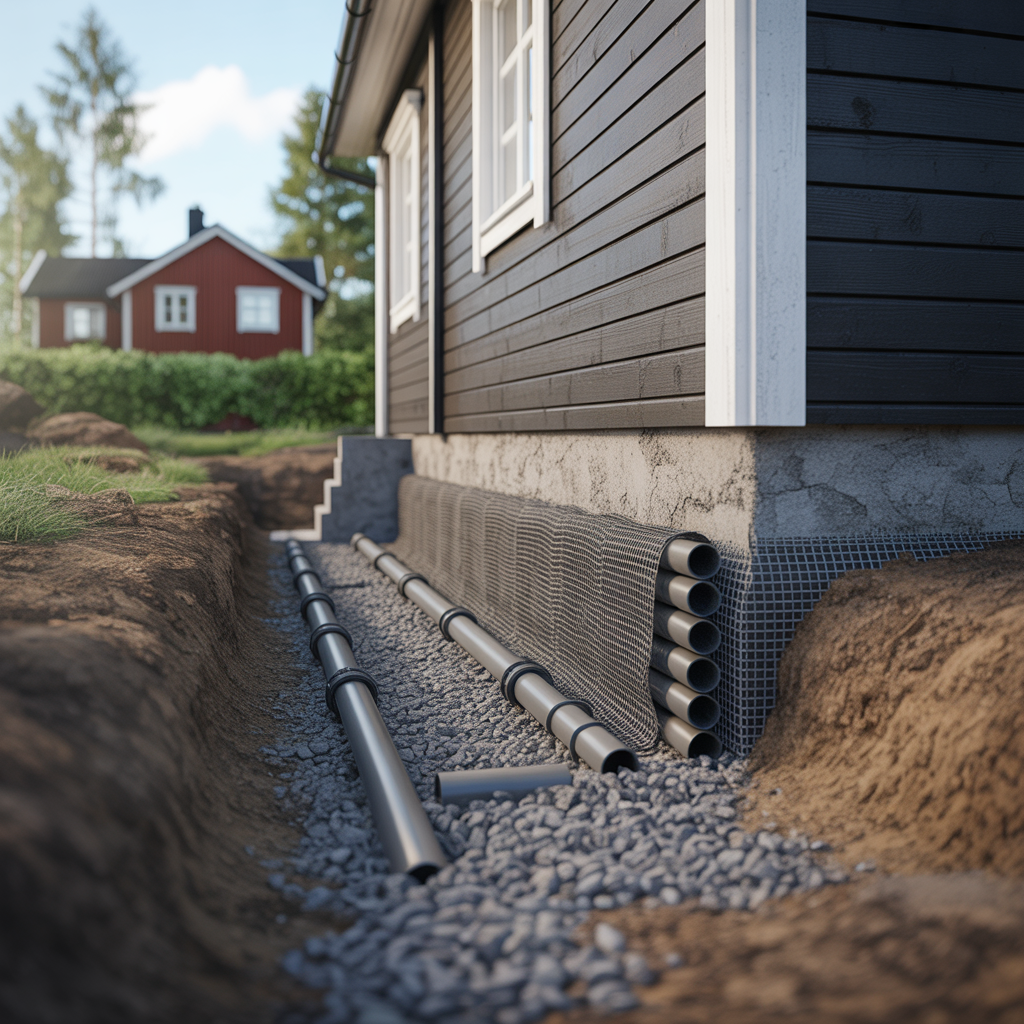 6.Vad kostar det att installera draneringsror runt husgrunden