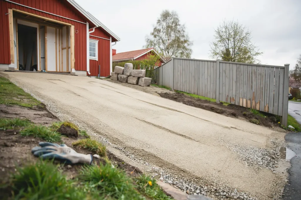 markarbete f r garageuppfart s undviker du sprickor sp rbildning och on diga kostnader