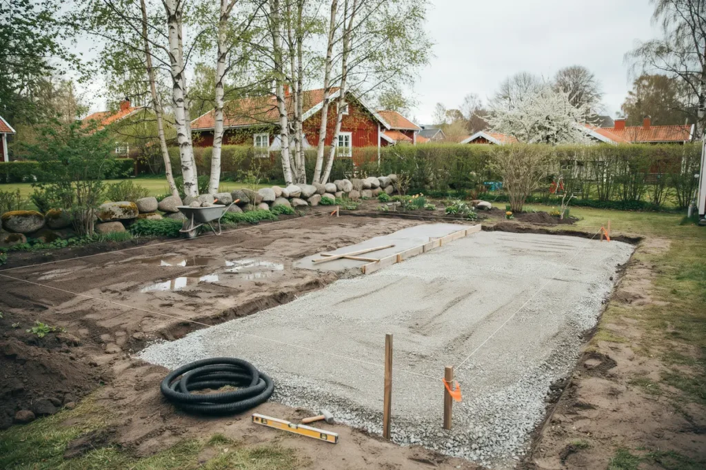 fixa plan mark f r v xthus p tomten r tt grund dr nering och niv er som h ller